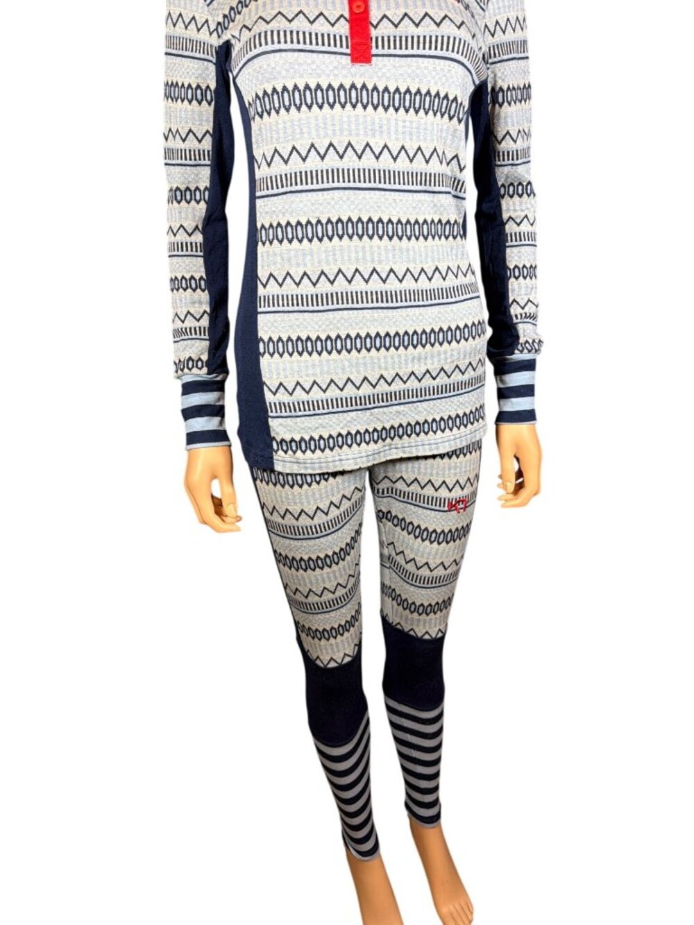 Kari Traa Åkle Blue Thermal Base Layer SET Medium Top/Bottom MSRP$240 - Picture 14 of 17
